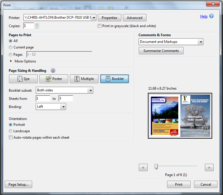 Booklet options bookletprinting